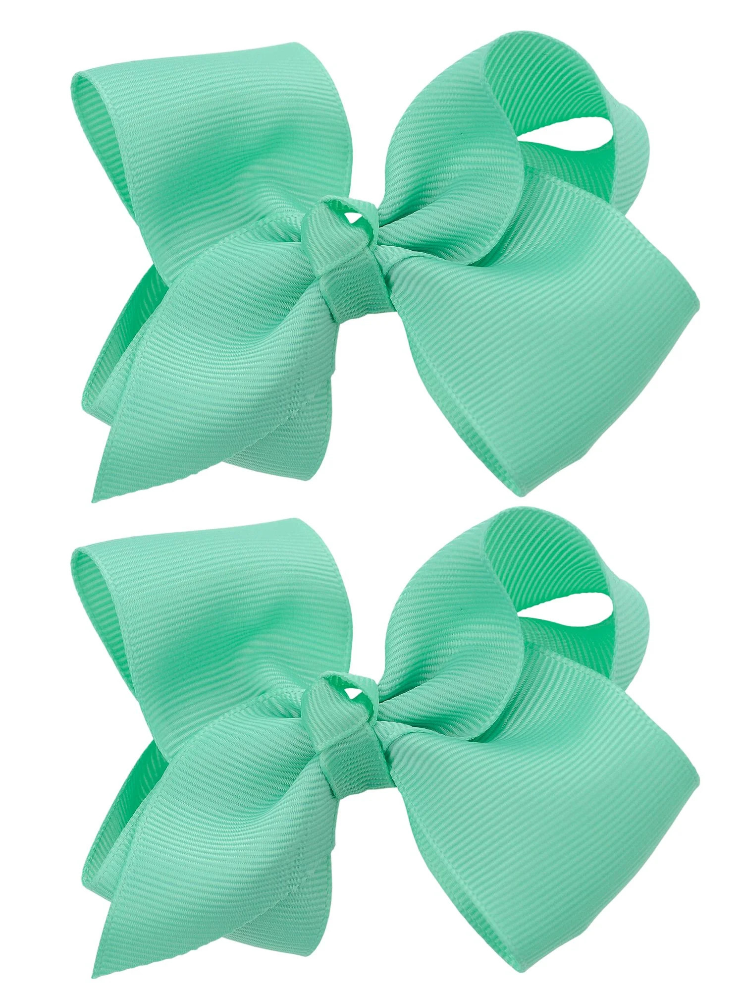 NYFASHION101 Toddlers' Girls' Smooth Grosgrain Ribbon Bow Alligator Clip, Mint | Walmart (US)