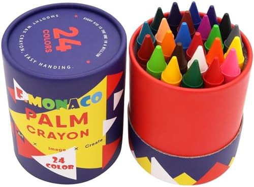 Lebze Toddler Crayons, 24 Colors Non Toxic Crayons for Kids Ages 3+, Easy to Hold Jumbo Crayon fo... | Amazon (US)