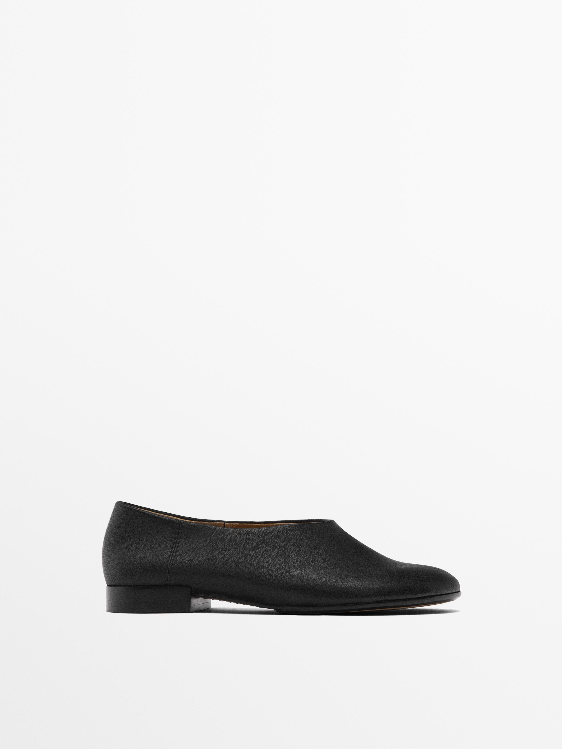 Soft round toe ballet flats | Massimo Dutti US