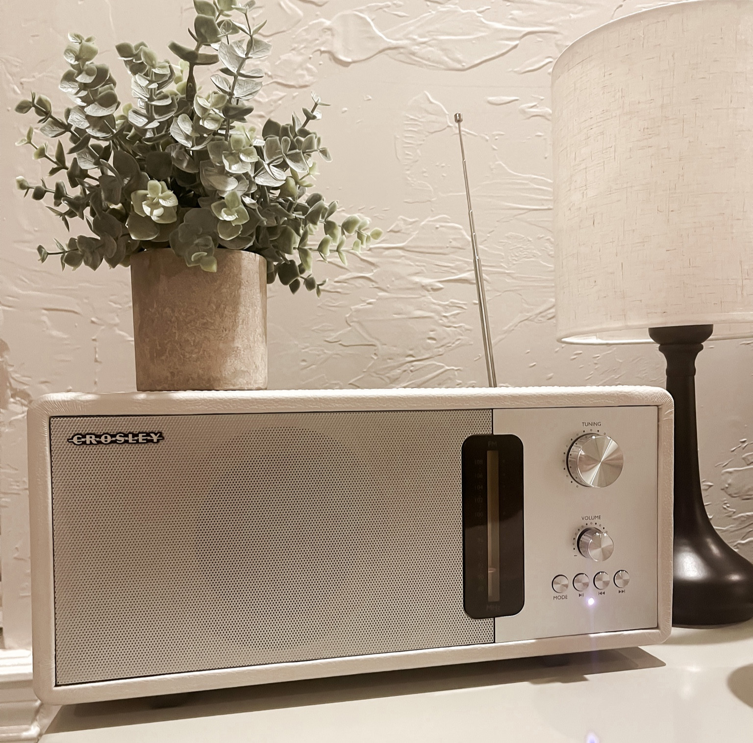 The cutest vintage radio/Bluetooth stereo. Got it for dirty Santa & loved it so much that I won it back for myself! 🖤 #LTKFind #LTKunder100

#LTKhome