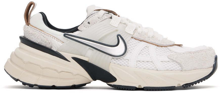Nike White & Beige Nike V2K Run Sneakers | SSENSE