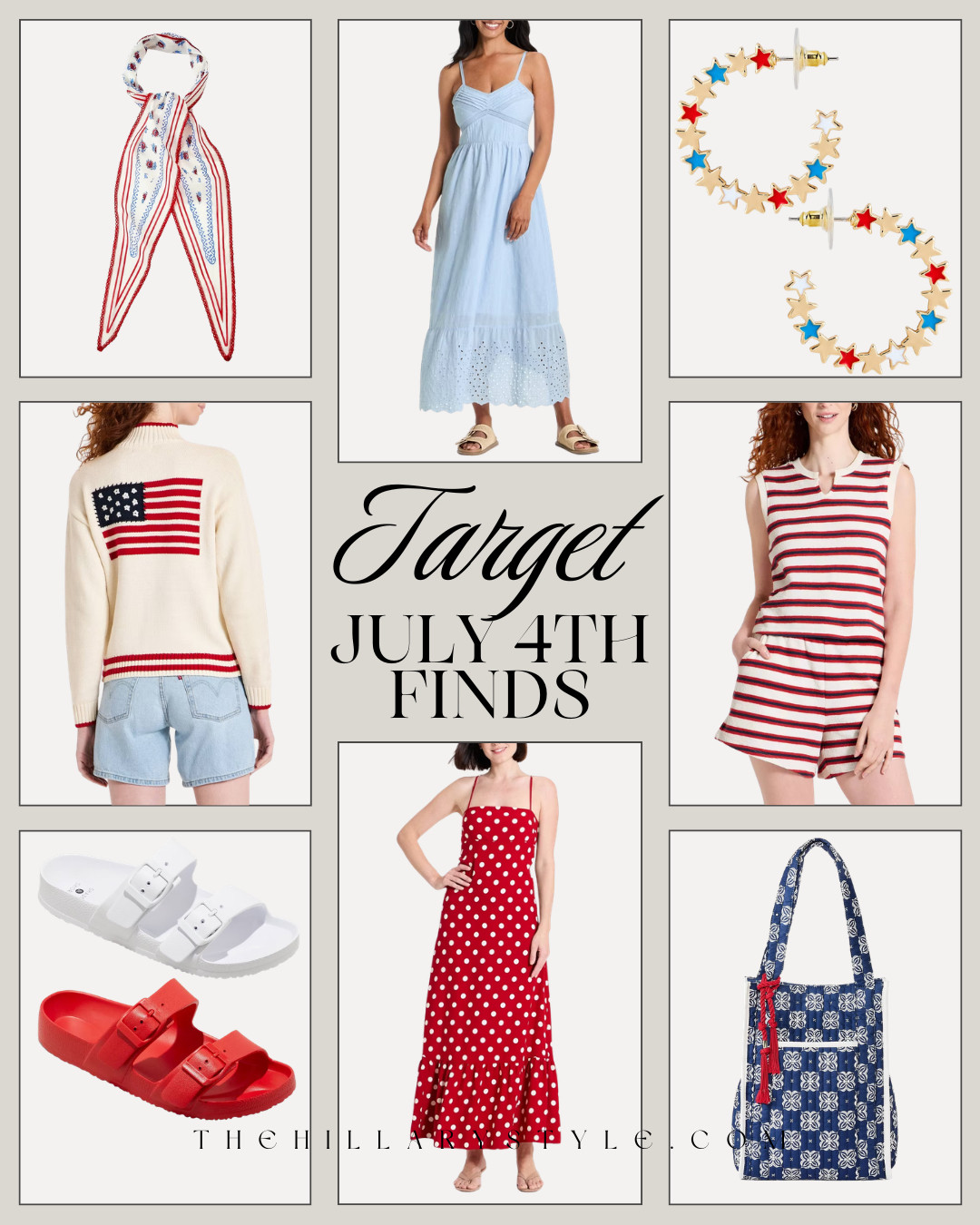 Target 4th of July Fashion Finds
Loving these festive outfits from Target. Get ready for Independence Day with affordable, stylish Americana looks. From a classic flag sweater and chic striped matching sets to effortless summer dresses, these red, white, and blue pieces are perfect for a backyard BBQ or watching fireworks. 

 #TargetStyle #TargetFinds #4thOfJulyOutfits #AmericanaStyle #SummerFashion #TargetHaul #FestiveFashion #PatrioticOutfits #LTKUnder50 #PinterestFashion #OOTD #TheHillaryStyle 

#LTKootd #LTKSeasonal #LTKSaleAlert