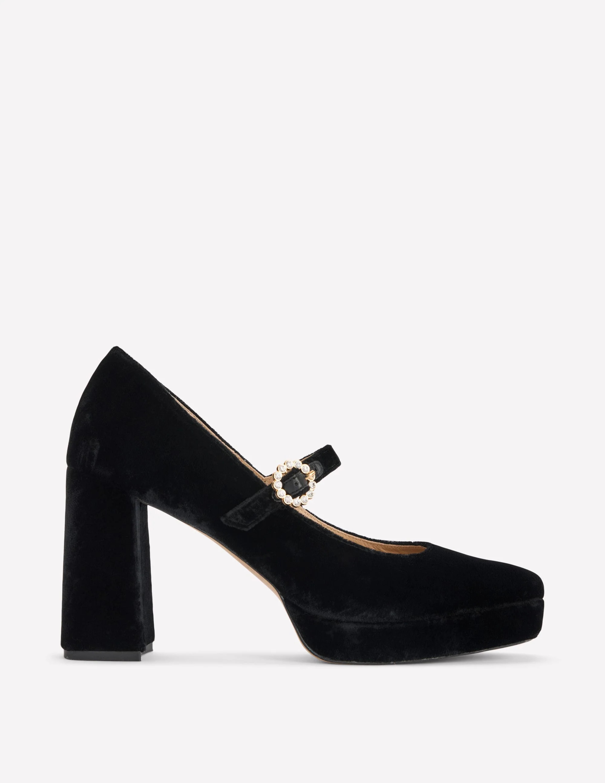 Platform Mary Janes-Black Female Boden | Boden UK