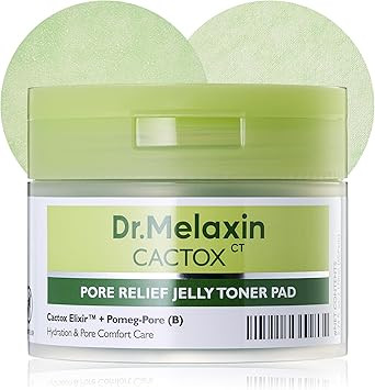 Dr. Melaxin Cactox Pore Relief Jelly Toner Pads, Cooling & De-Puffing Toner Pads for Enlarged Por... | Amazon (US)