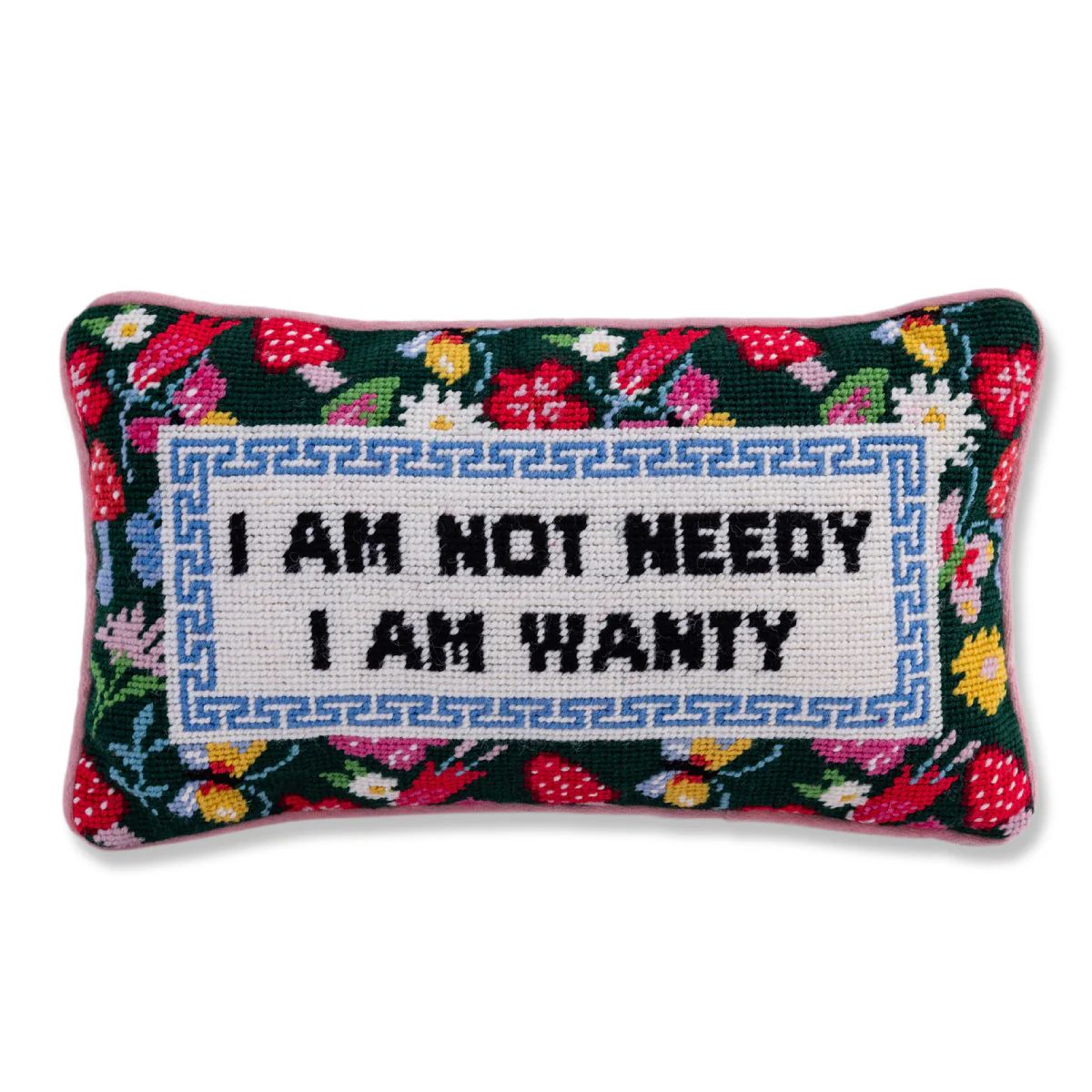 Not Needy Needlepoint Pillow | Furbish Studio