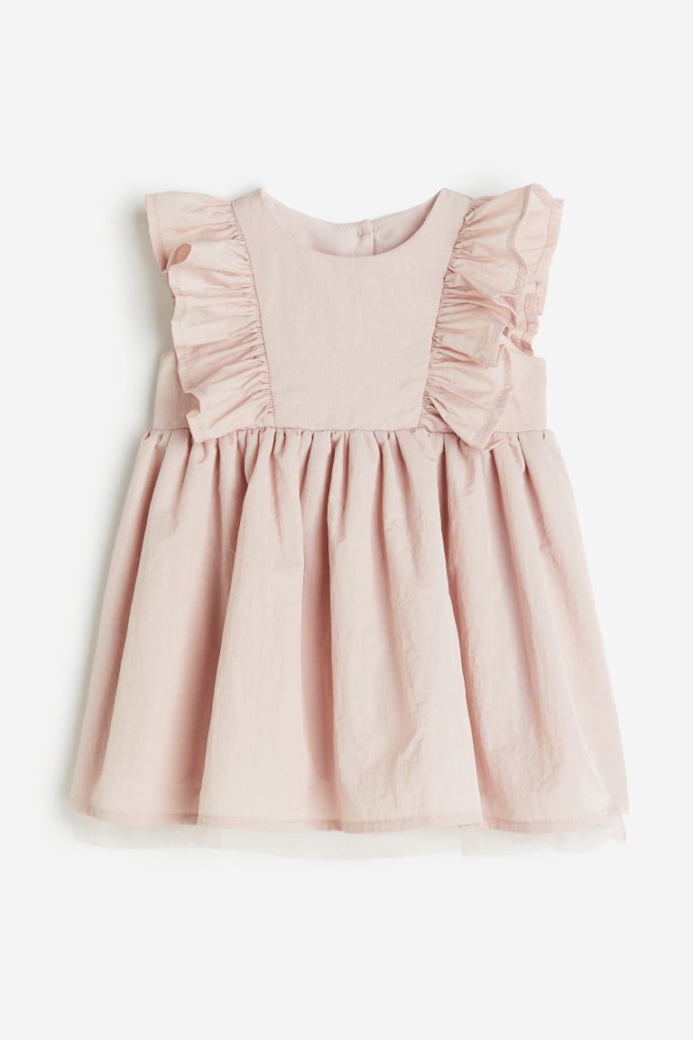 Glittery Tulle Dress - Light dusty pink - Kids | H&M US | H&M (US + CA)