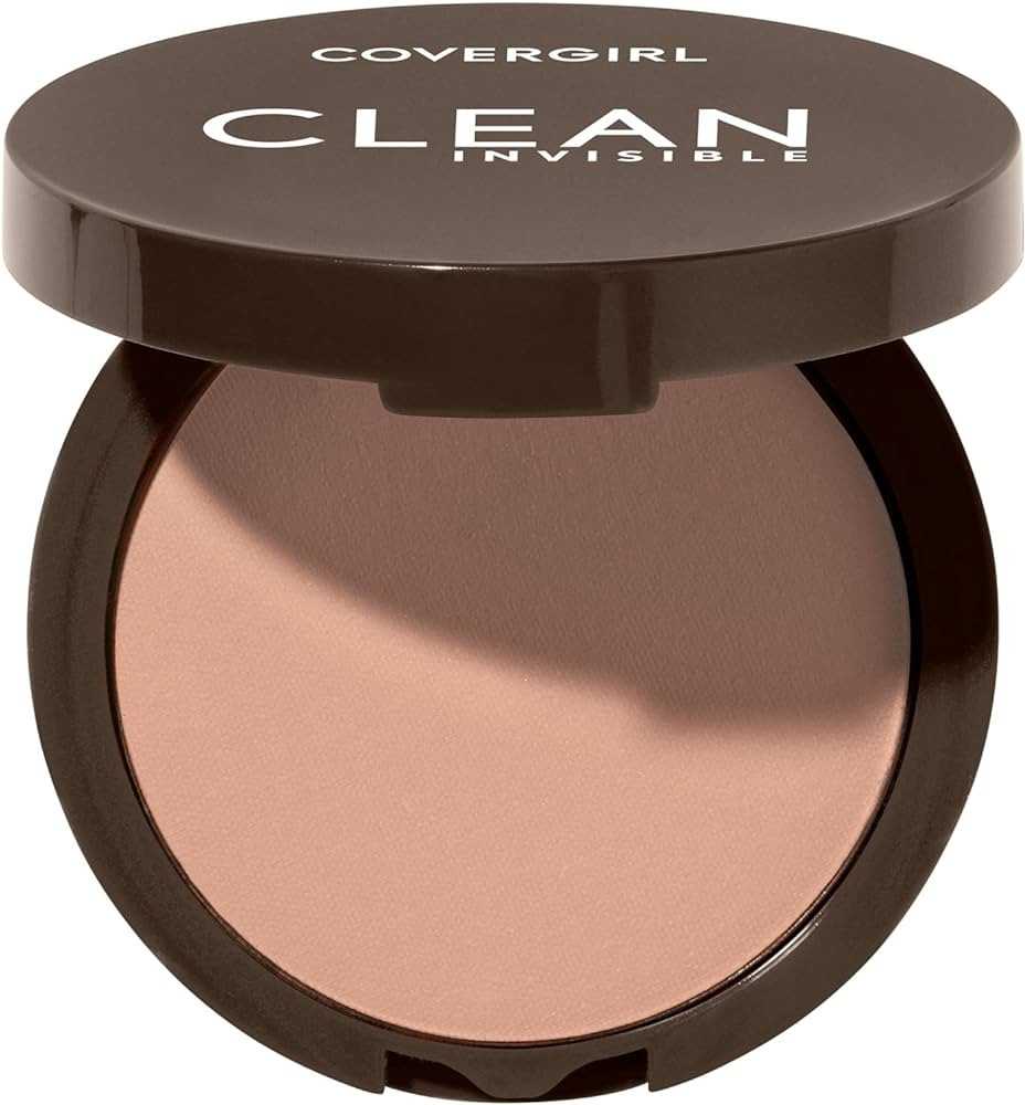 Covergirl Clean Invisible Pressed Powder, Lightweight, Breathable, Vegan Formula, Creamy Beige 15... | Amazon (US)