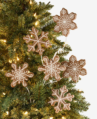 Holiday Lane Gingerbread Village Snowflake Pick Ornament, Macy's Exclusive - Macy's | Macy's