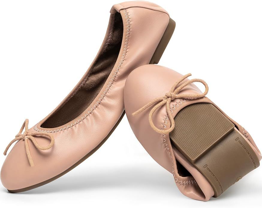 Trary Zapatos planos de ballet casuales sin cordones para mujer | Amazon (US)