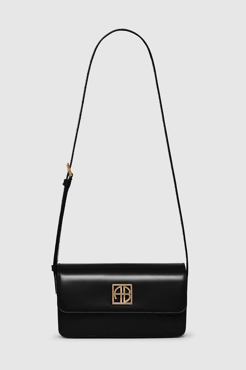 Elly Crossbody Bag - High-Shine Black | Anine Bing