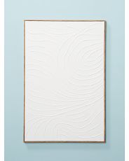24x36 Canvas Plaster Swirls Wall Art In Frame | TJ Maxx