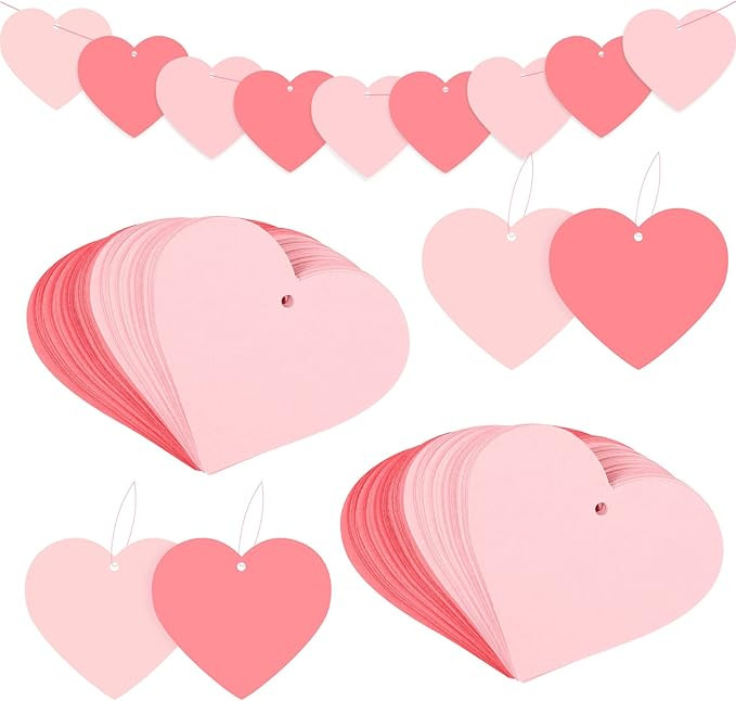 Boao 600 Pcs Paper Hearts Cut outs Heart Cutter Paper for Bulletin Board Classroom School Valenti... | Amazon (US)