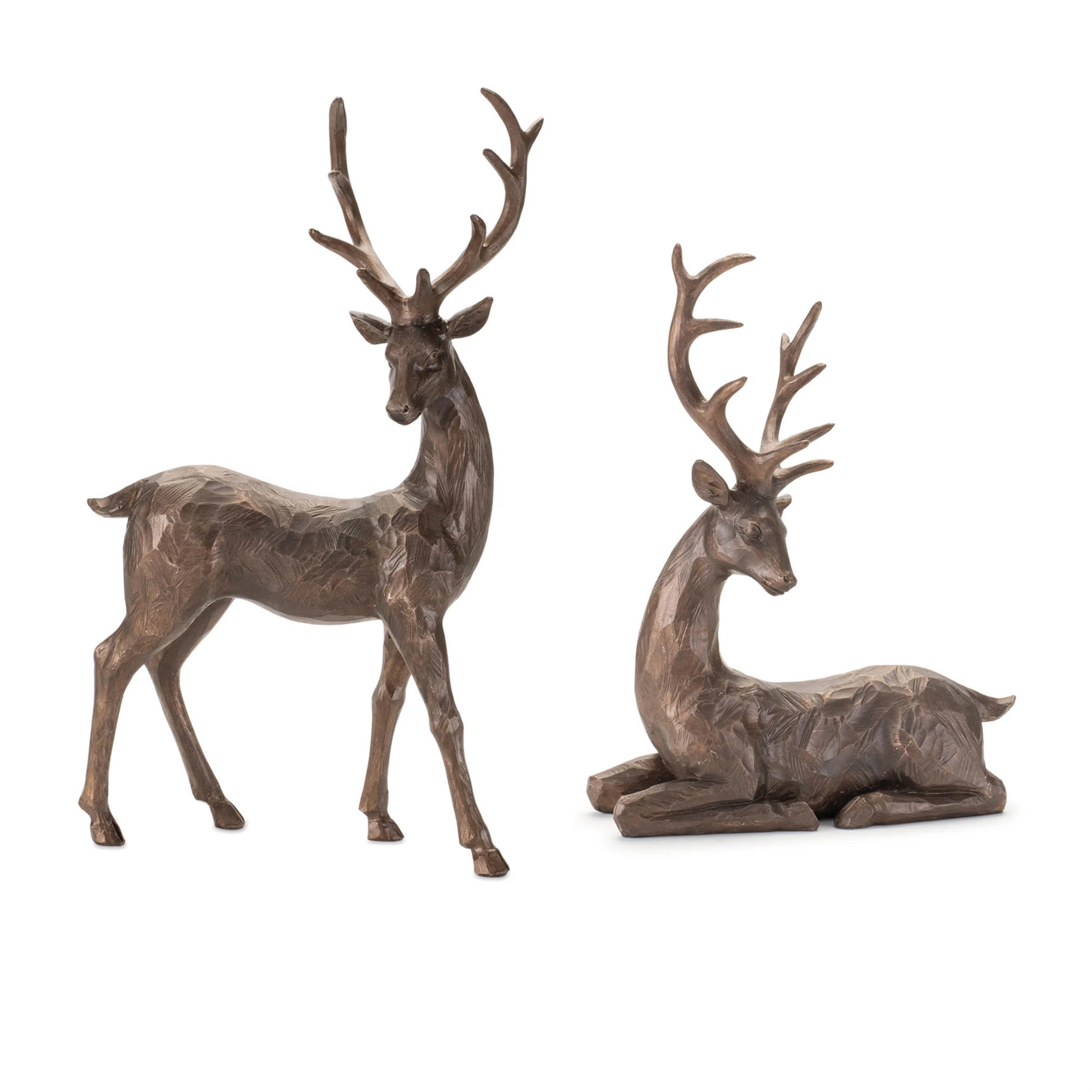 Winter Deer Figurine (Set of 2) | Wayfair North America