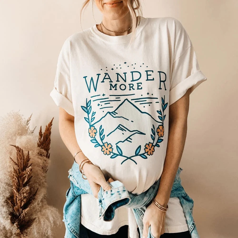Wander More Tee | Mountain Moverz
