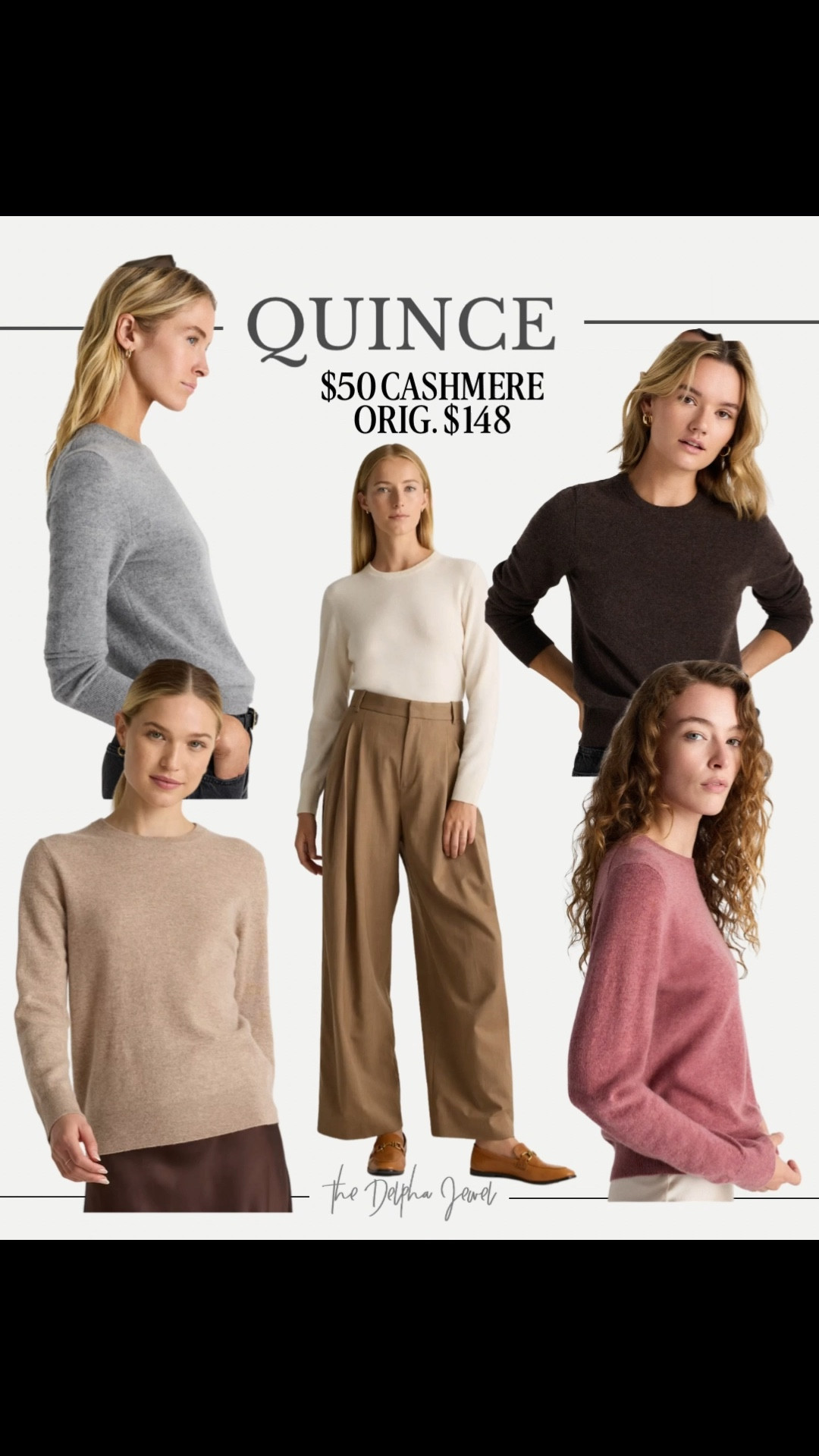 The cashmere sweater that comes in 15 colors is 66% off! Quince's Mongolian Cashmere Crewneck Sweater is originally $148 on sale for $50!

#LTKMidsize #LTKSaleAlert #LTKFindsUnder50