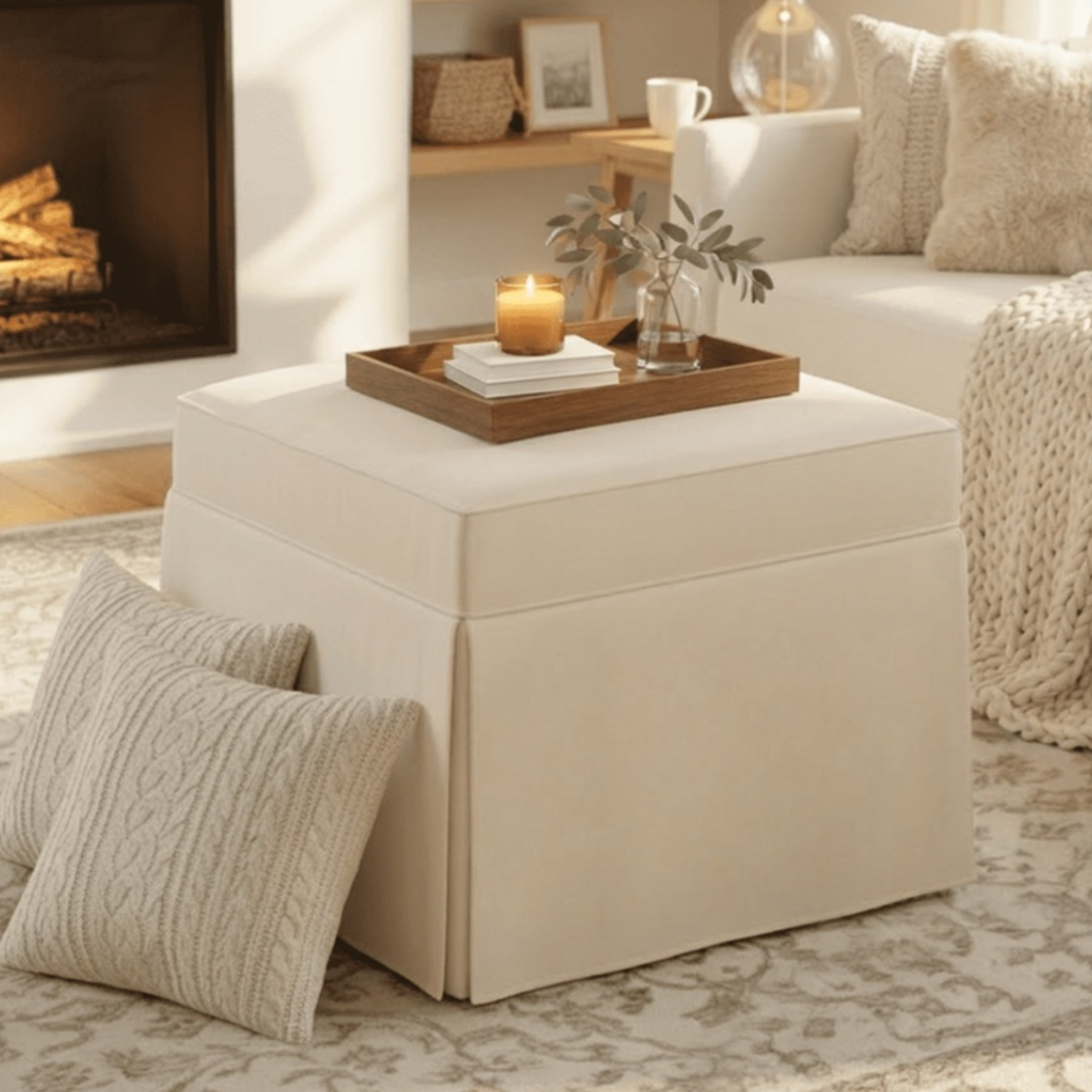 I cannot believe the price of this skirted ottoman!!! considering buying for the nursery— $88!

#LTKHome #LTKSaleAlert #LTKBaby
