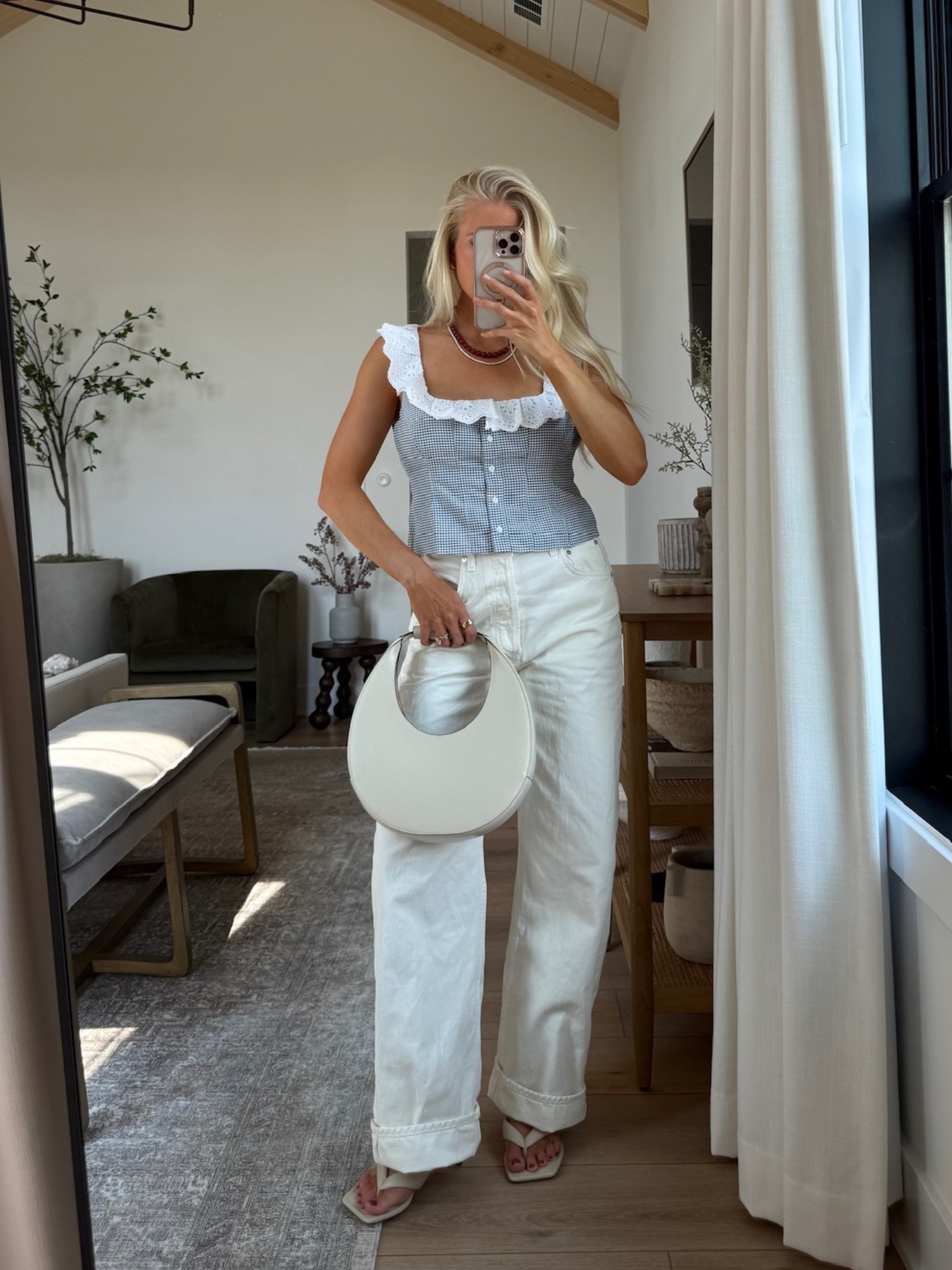 Wearing a medium in top (linked similar), 27 in jeans (sized up), went up a half size in shoes! Use code kathleen15 for discount in earrings, code kpgs2025 for discount on necklace.  #kathleenpost

Summer outfits, lunch outfit

#LTKSummerEdit #LTKStyleTip #LTKSeasonal