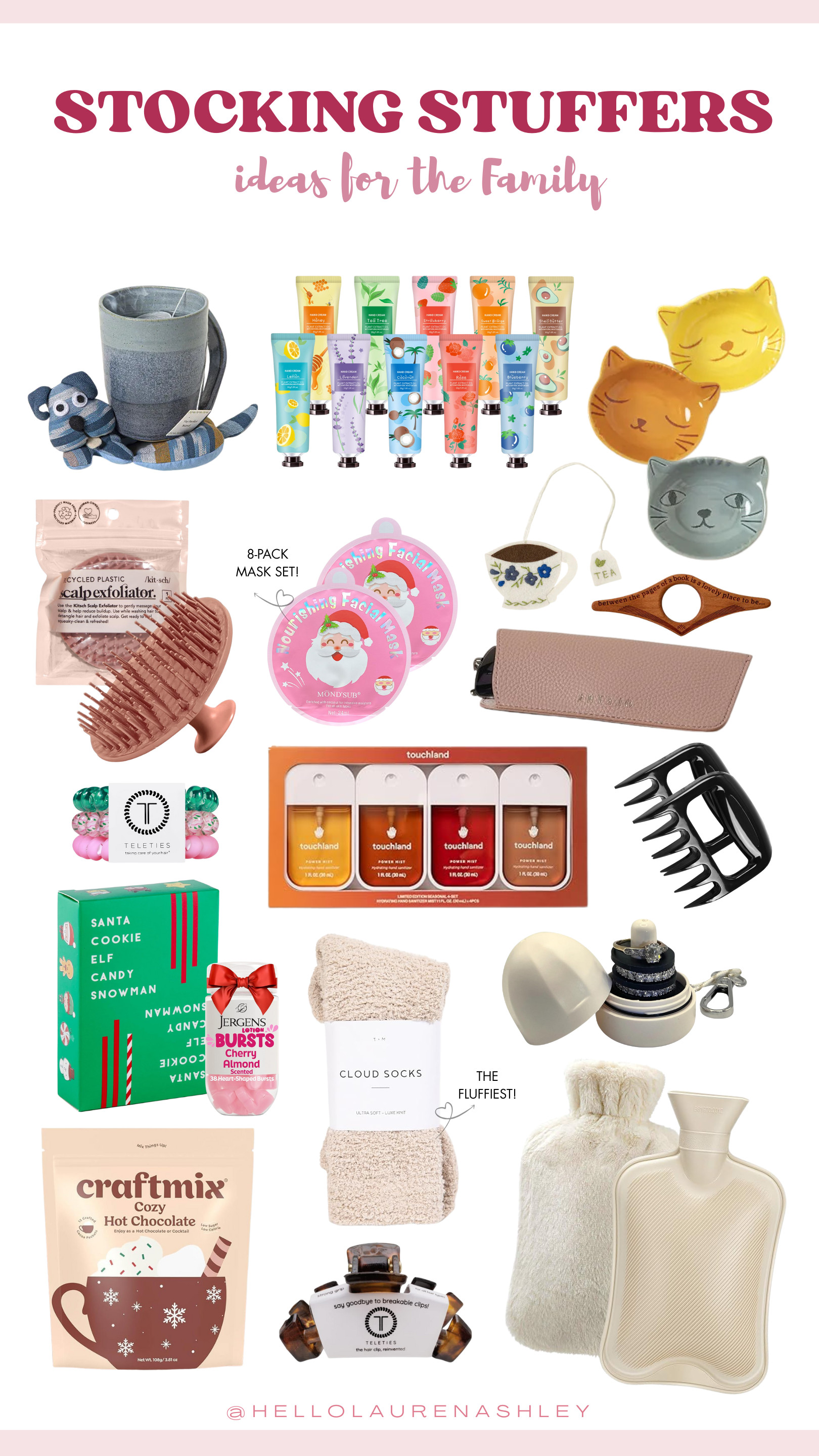 Stocking stuffer ideas that teen girls will love! Fill those stockings with trendy beauty essentials, cozy accessories, and fun goodies—think lip balm sets, hair tools, cute jewelry, mini beauty boxes, and aesthetic drinkware. These affordable gift ideas are perfect for adding to larger presents or as standalone surprises!💄 

 #LTKGiftGuide #LTKHoliday #LTKBeauty