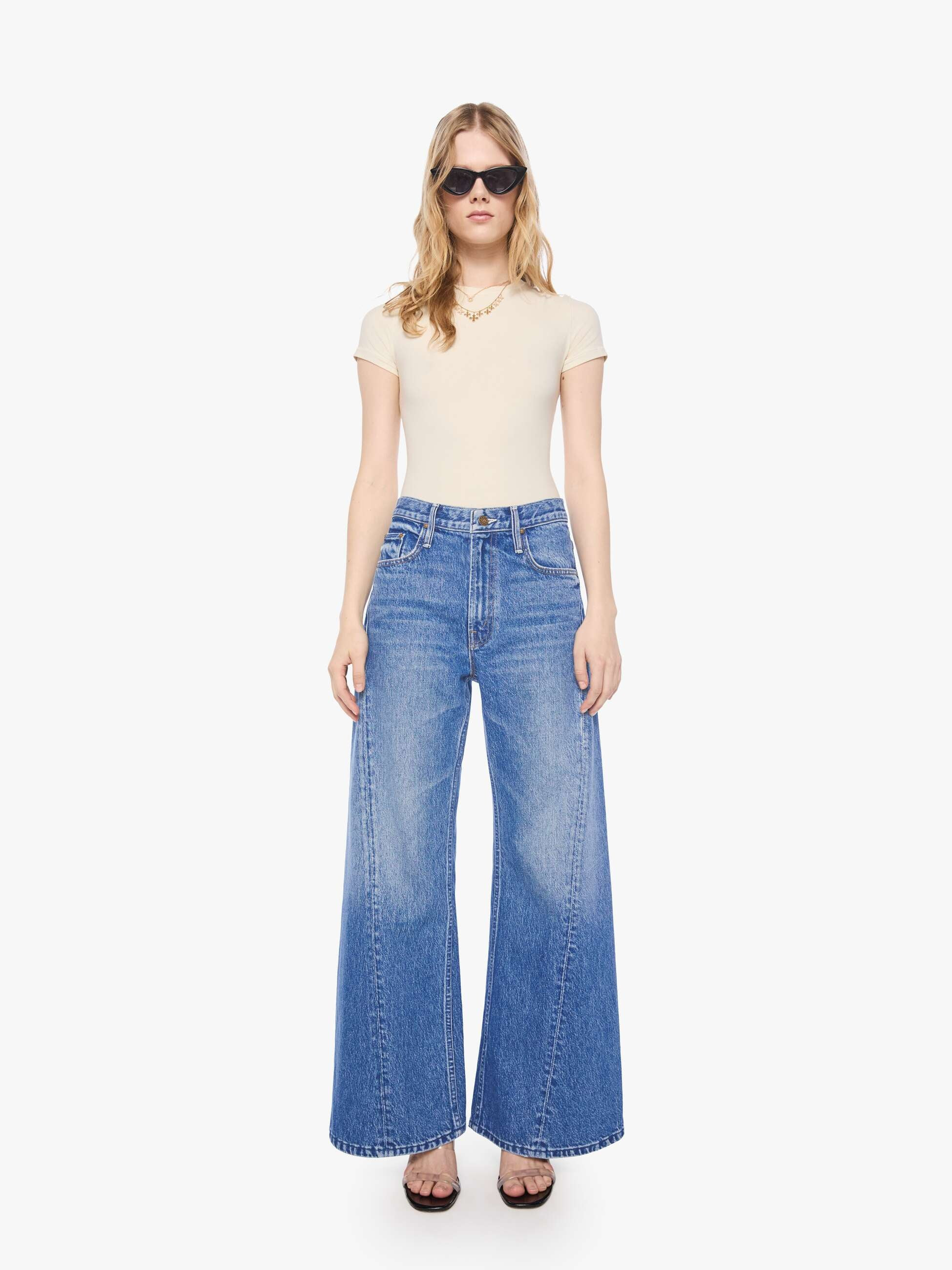 PETITES The Lil Lemon Twist Skimp - Rolling In The Dough | Mother Denim