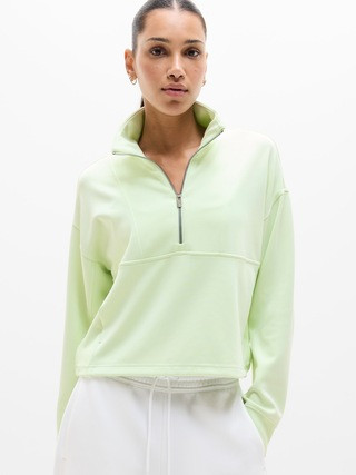 Seasoft Rib 1/4 Zip Popover | Athleta