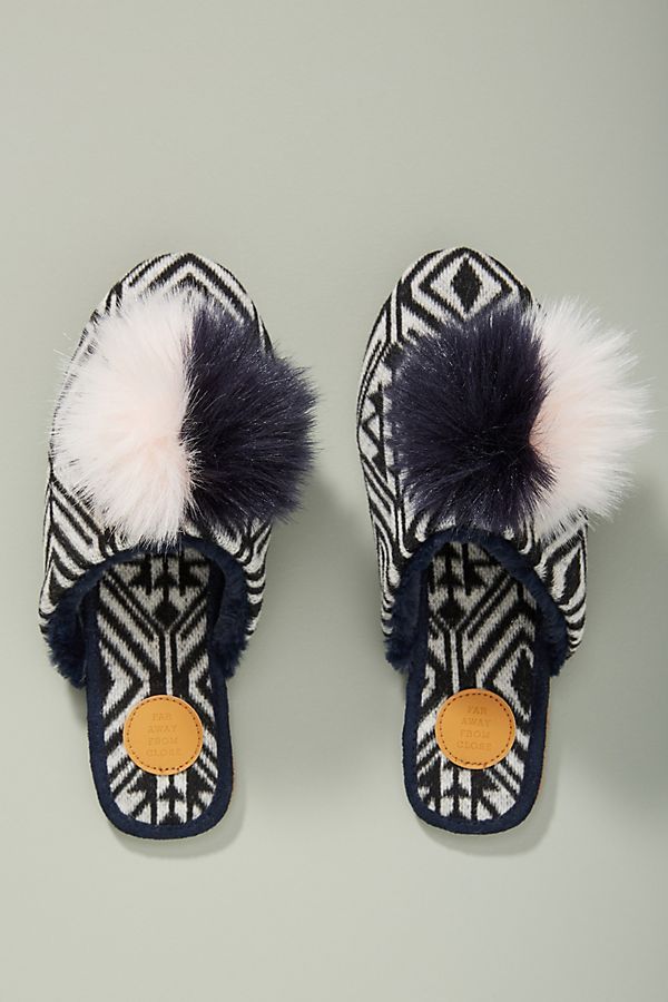 Far Away From Close Graziella Pommed Slippers | Anthropologie (US)
