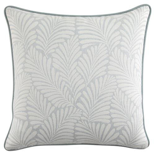 Finn French Light Blue Botanical Indoor Outdoor Throw Pillow - 20x20 | Kathy Kuo Home