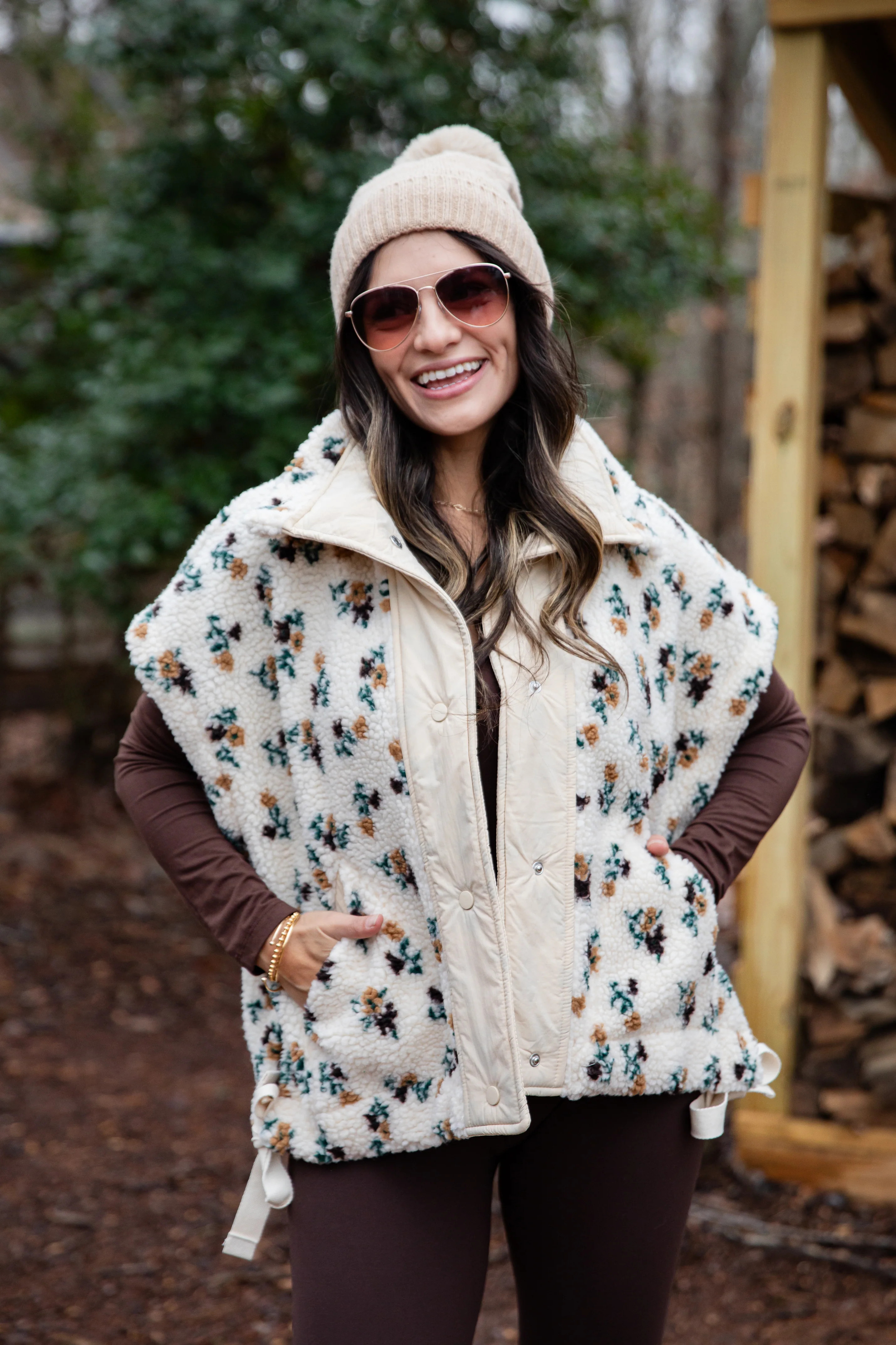 Northstill Ivory Sherpa Vest | Trendy Women's Outerwear | Dress Up | Dress Up