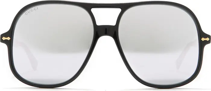 Gucci 58mm Aviator Sunglasses | Nordstromrack | Nordstrom Rack