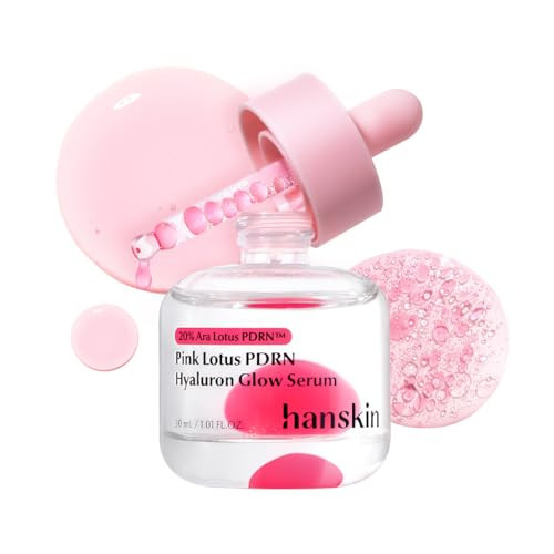 Hanskin PDRN Pink Peptide Hyaluron Glow Serum - 200,000ppm Pink Lotus Vegan PDRN | Intensive Hydrating Glow Ball Essence for Glass Skin, Plumping & Firming | Korean Skincare 1.01 fl. oz. | Amazon (US)