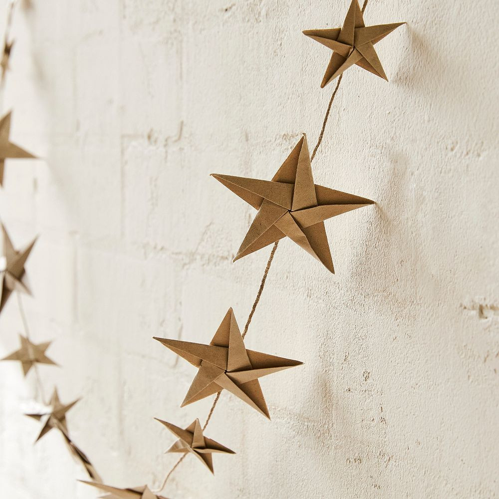 Paper Stars Garland | West Elm (US)