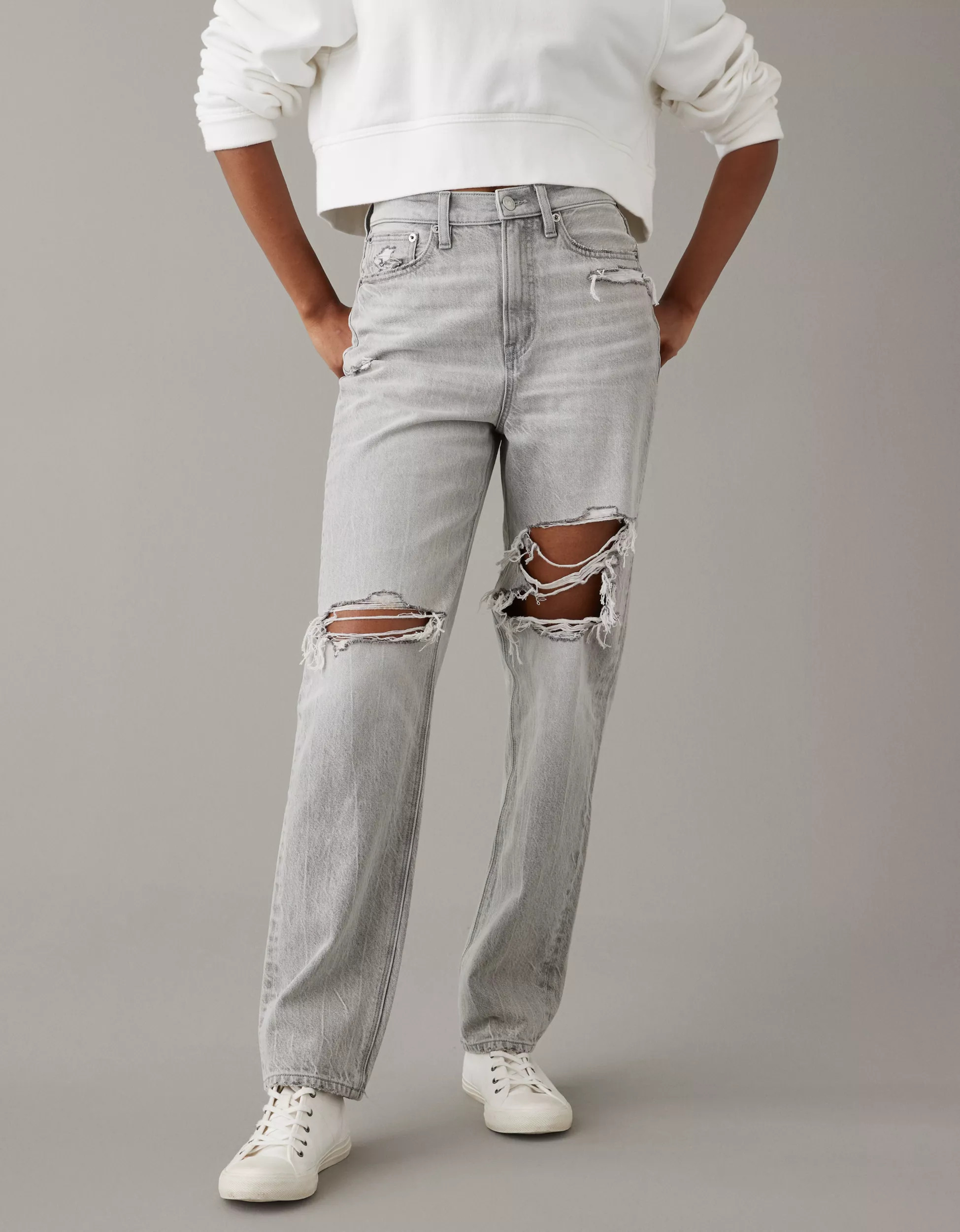 AE Ripped Highest Waist '90s Boyfriend Jean | American Eagle Outfitters (US & CA)