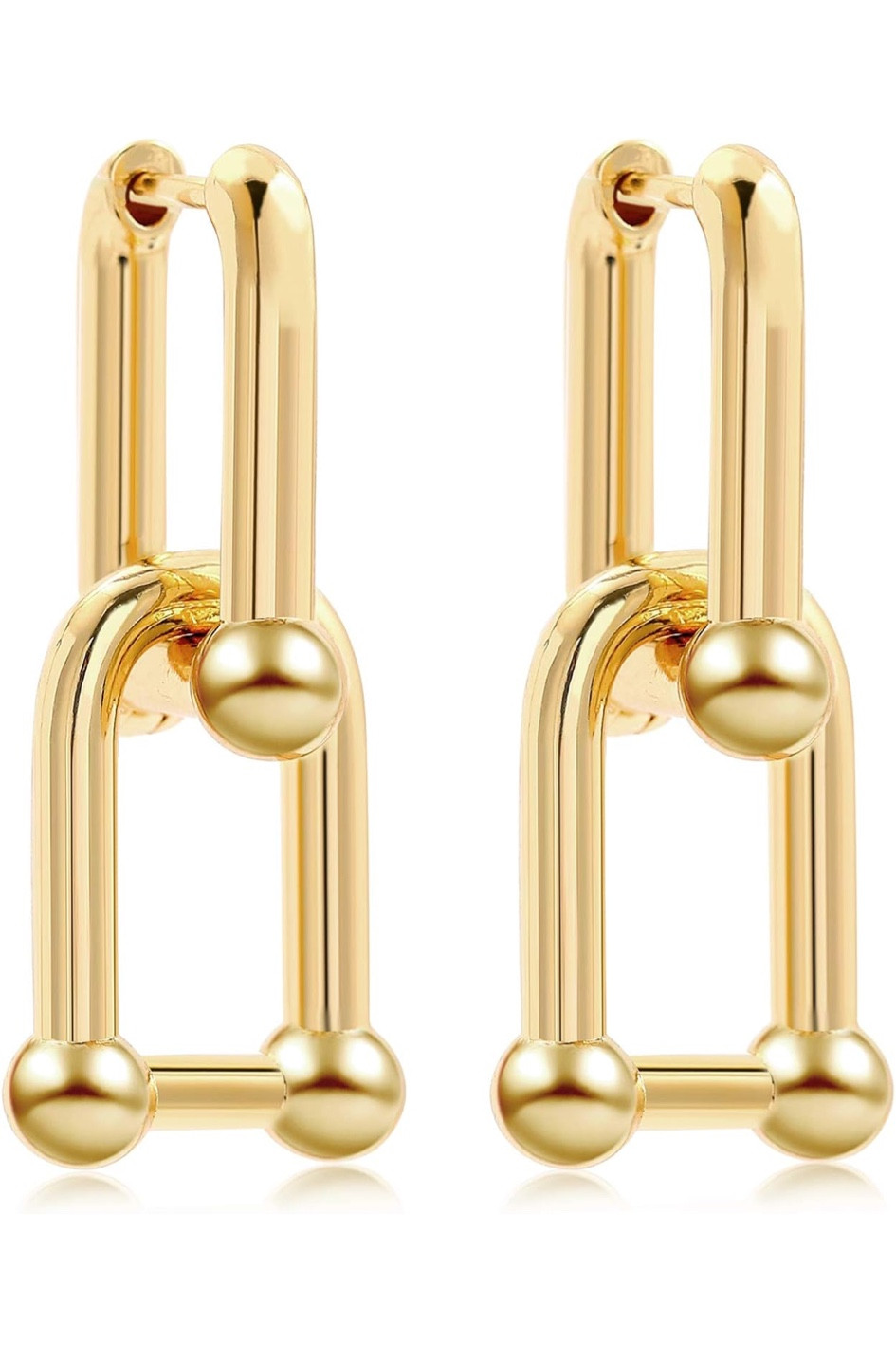 I really love these earrings. They are versatile and can be worn with a casual outfit or a dressy one. I also love the way they open and close! They come in a two tone (gold and silver) version as well!

#LTKStyleTip