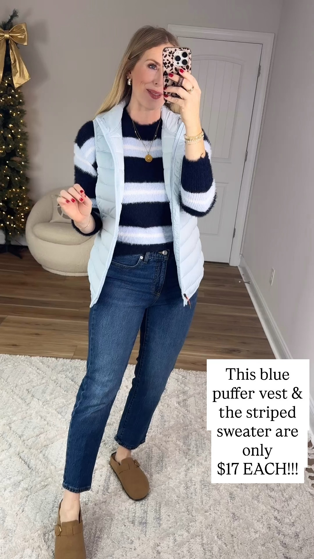 Walmart try on, no boundaries, striped sweater, blue puffer vest 

Small 

#LTKFindsUnder50 #LTKootd