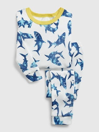 babyGap 100% Organic Cotton Shark Graphic PJ Set | Gap (US)
