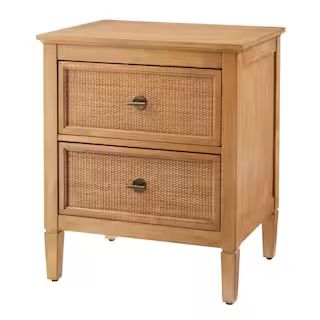 Home Decorators Collection Marsden 2 Drawer Patina Finish Nightstand (24 in W. X 28 in H.)-13966 ... | The Home Depot