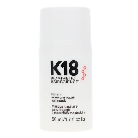 K18 Leave-In Molecular Hair Mask Repairs Dry or Damaged Hair 1.7 Fl Oz | Walmart (US)