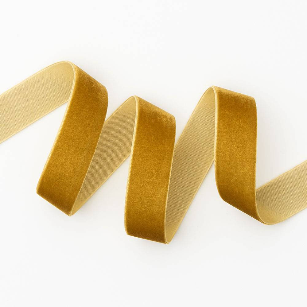 Yellow Gold Velvet Ribbon | Paper Source | Paper Source