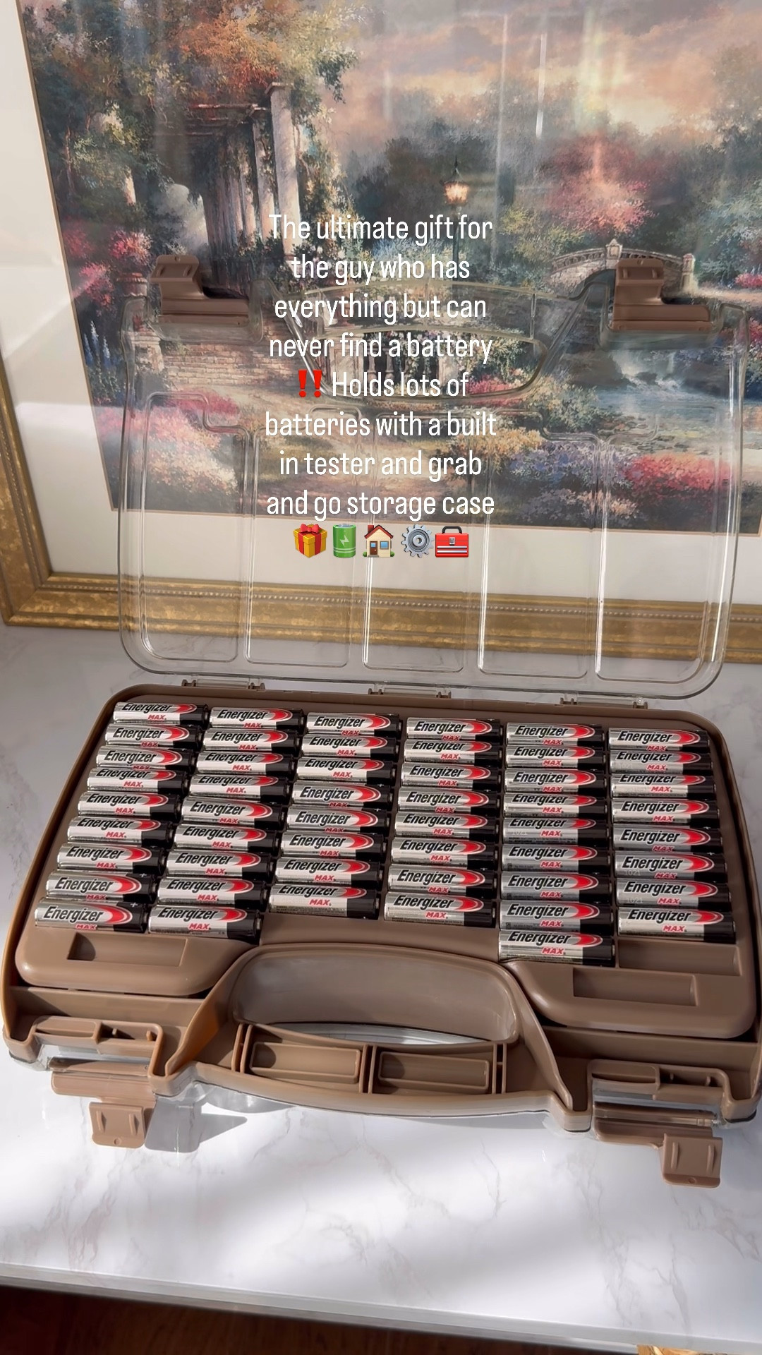 The ultimate gift for the guy who has everything but can never find a battery ‼️ Holds lots of batteries with a built in tester and grab and go storage case 🎁🔋🏠 ⚙️🧰


#GiftIdeas #giftsforhim #ChristmasGifts #Gift #practicalgifts 


Christmas Gift for Dad, Gift for Husband, Practical Gifts for Him, Holiday Must Have, Gift Idea for Him, Dad, Organizer, Tech Guy, Battery Storage, Essential gift, Handy Tools, Gifts Under $50, Men’s Gift Ideas, Home Gifts, Home Must Haves 

#LTKFindsUnder50 #LTKHome