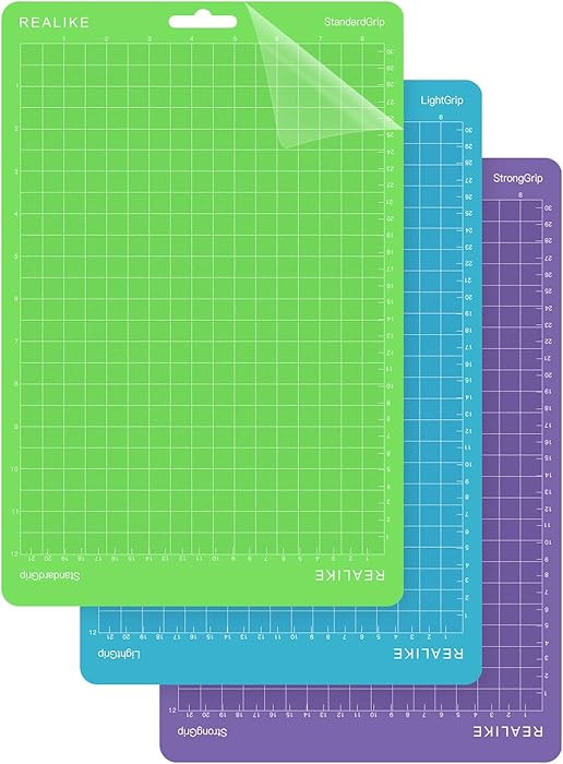 REALIKE 8.5”x12” Cutting Mat Compatible with Cricut Joy Xtra (StandardGrip, LightGrip, Strong... | Amazon (US)