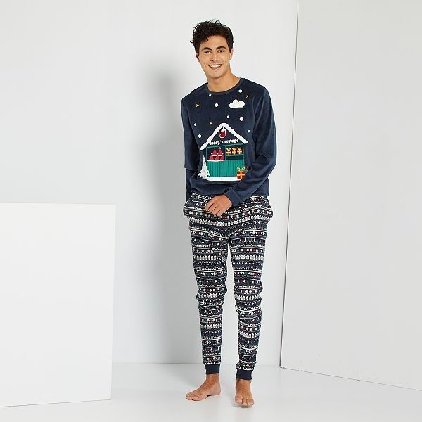 Pyjama de Noël homme - marine - Kiabi - 18,00€ | Kiabi FR