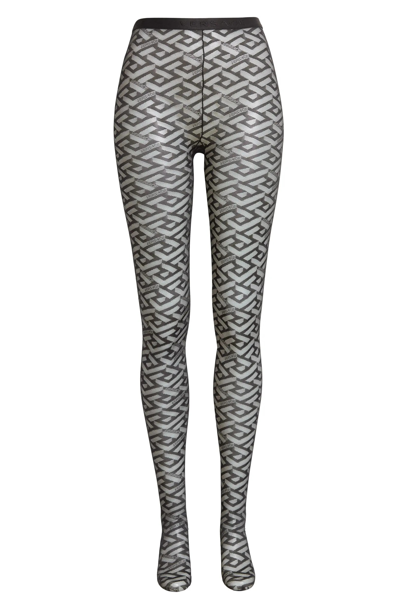 Versace La Greca Monogram Tights | Nordstrom | Nordstrom