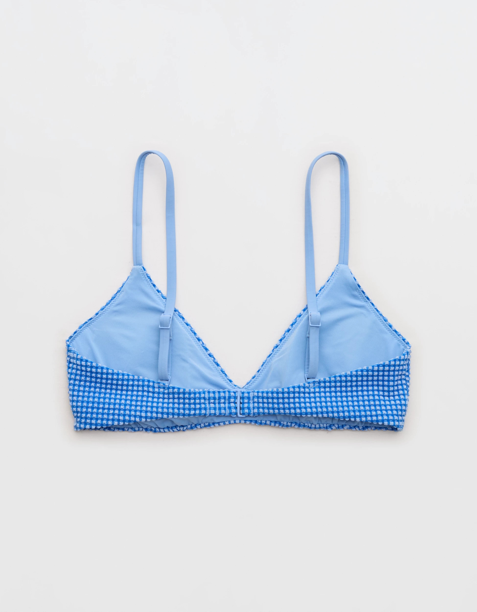 Aerie Gingham Skinny Strap Voop Bikini Top | Aerie