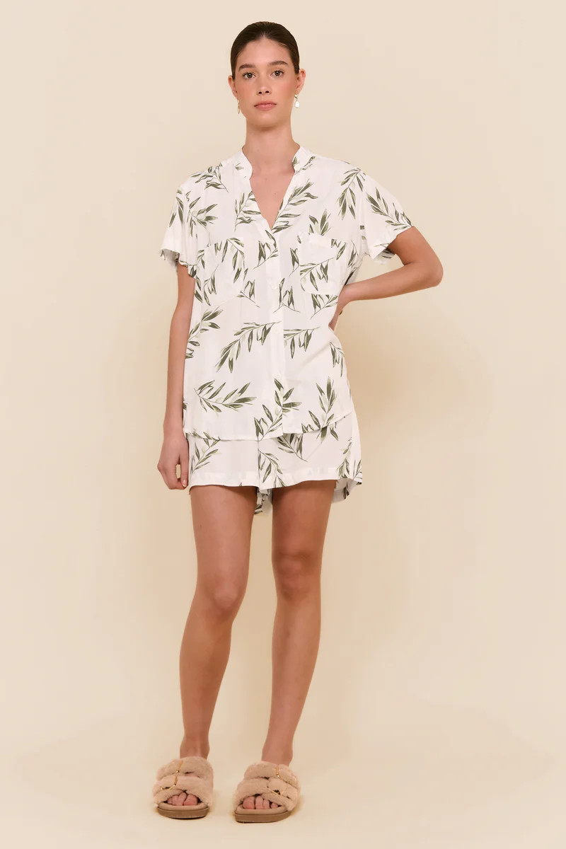 Maggie Pyjama Set - Olive Leaf | Piyama