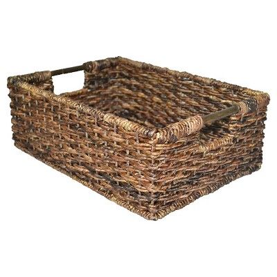 Wicker Folio Bin - Dark Global Brown - Threshold™ | Target