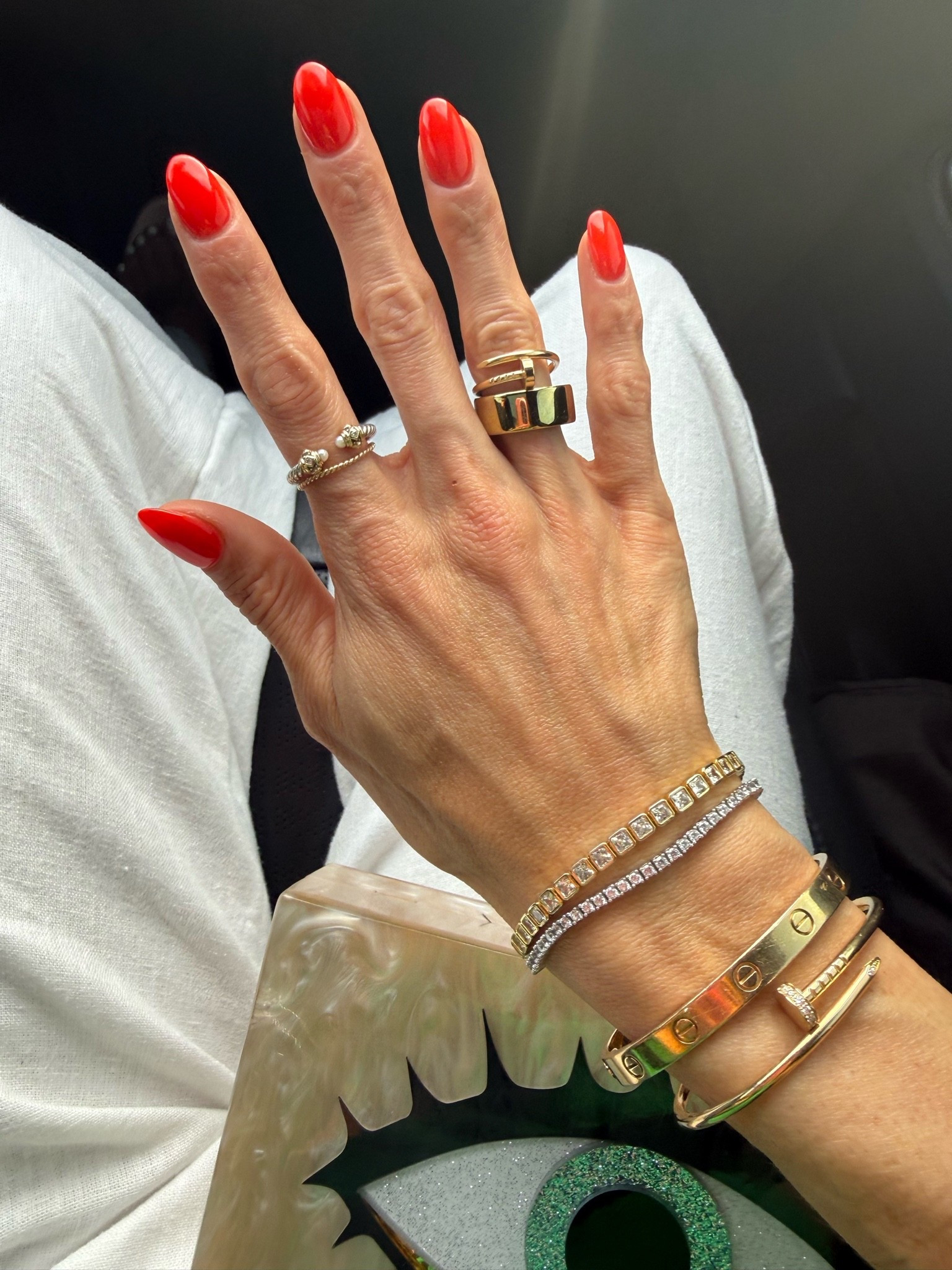 My tennis bracelets that look real are on sale! 20% off