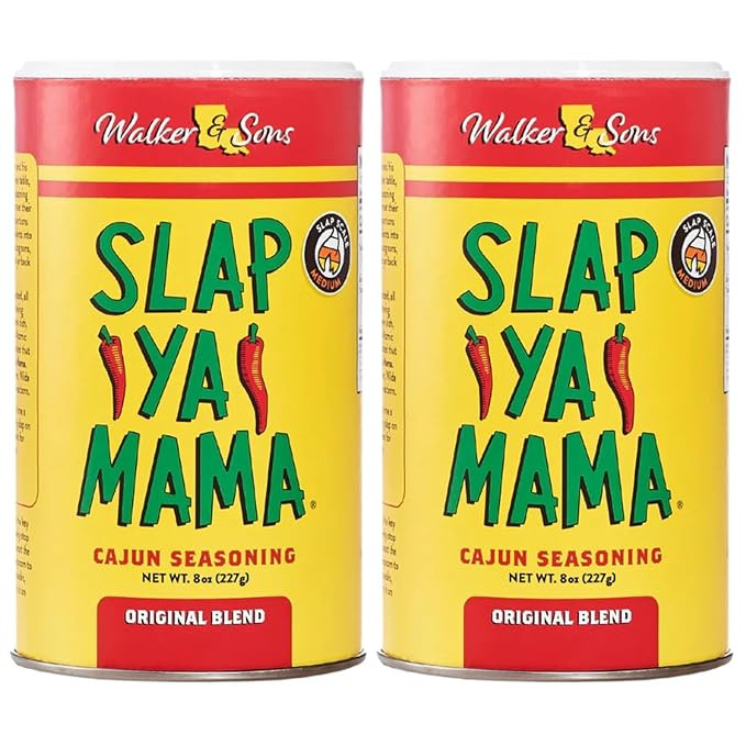 Slap Ya Mama Original Blend Cajun Seasoning - 8 oz Can, Pack of 2, All Natural, MSG Free, Kosher ... | Amazon (US)