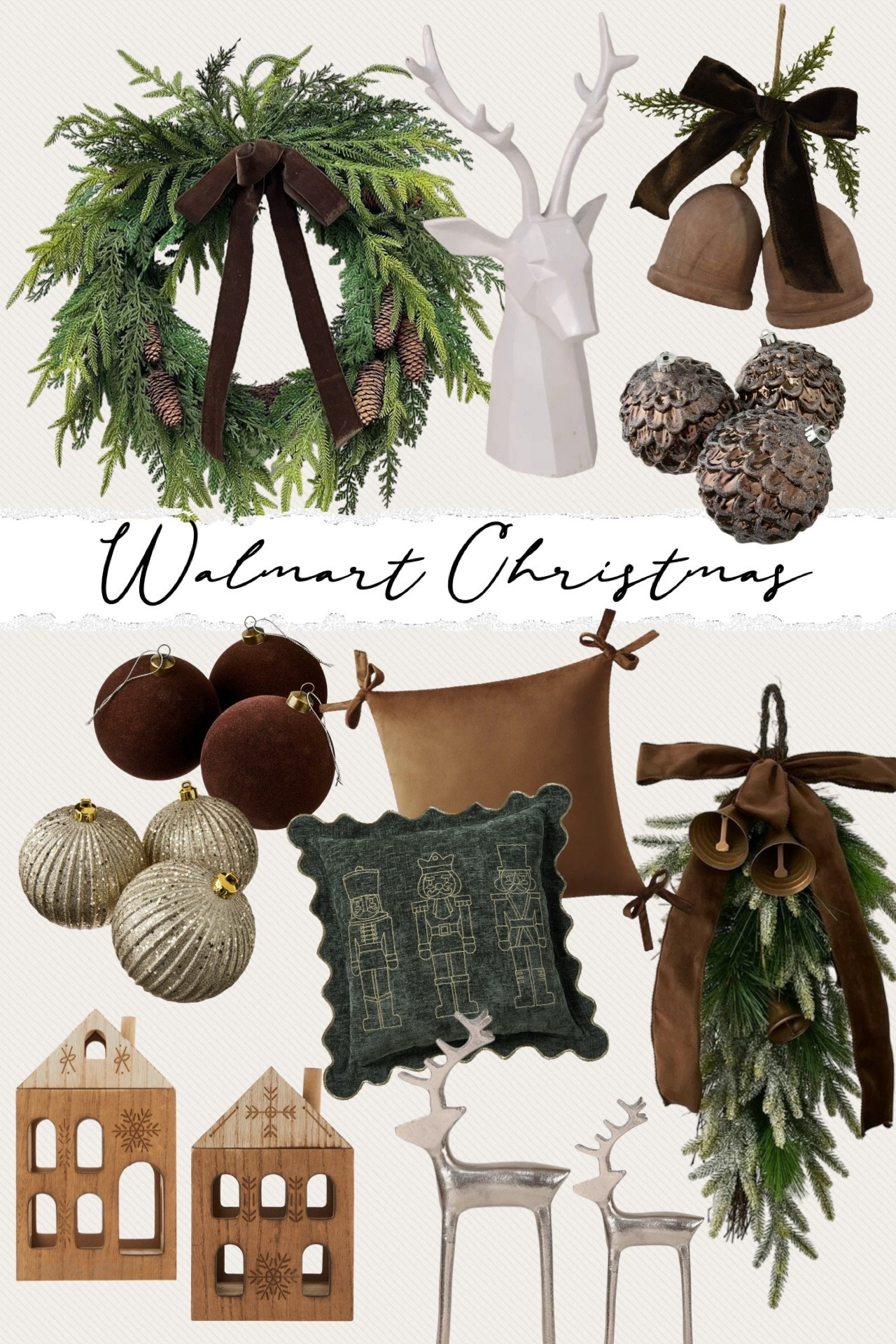 Christmas decor! The brown is going to be everywhere this year! 🤎
.


#LTKHome #LTKSeasonal #LTKStyleTip