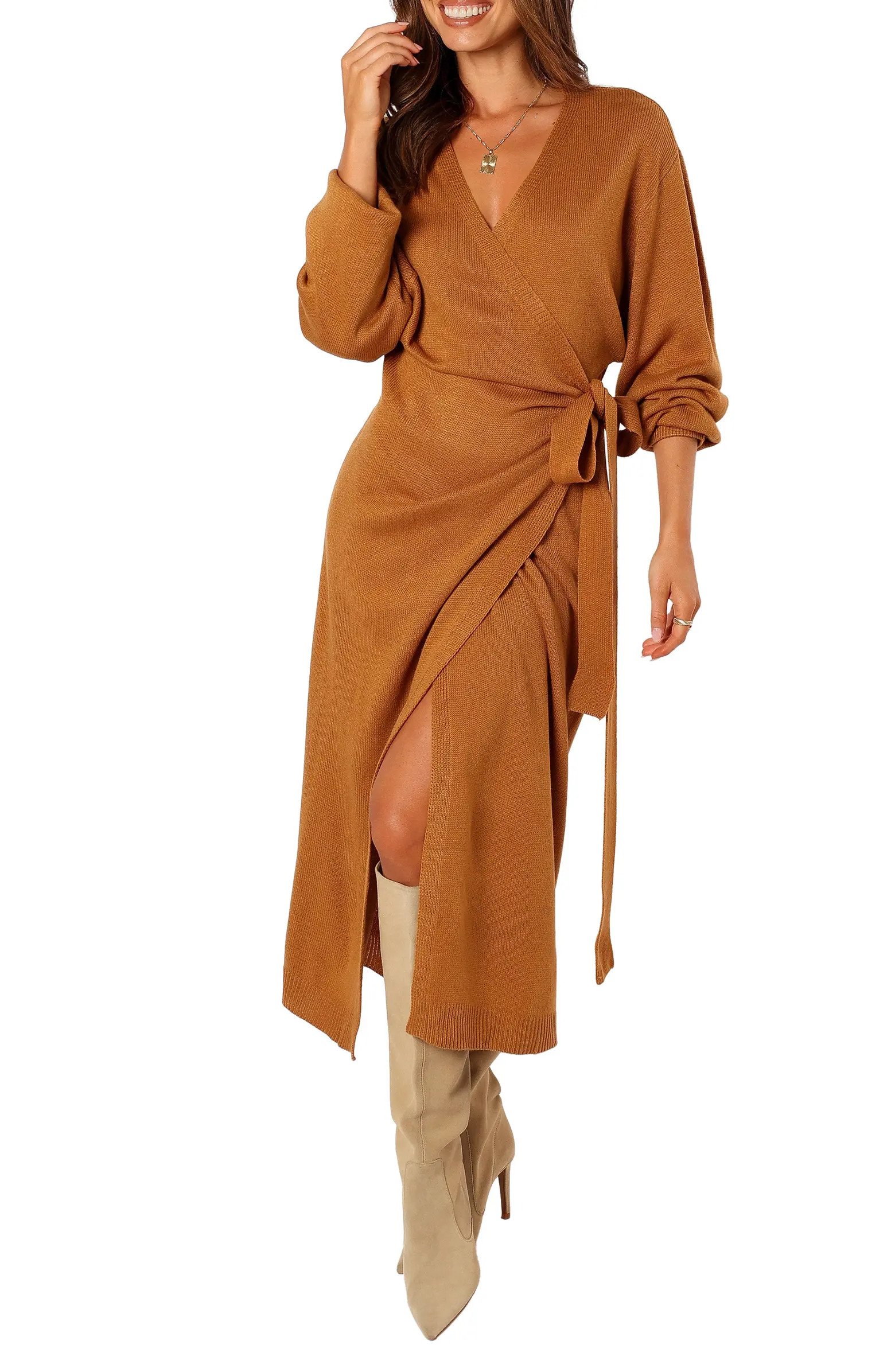 Nova Long Sleeve Maxi Wrap Dress | Nordstrom