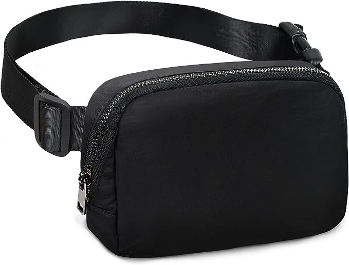 Dtown Belt Bag for Women Black Fanny Pack with Adjustable Strap Everywhere Mini Fanny Packs for T... | Amazon (US)