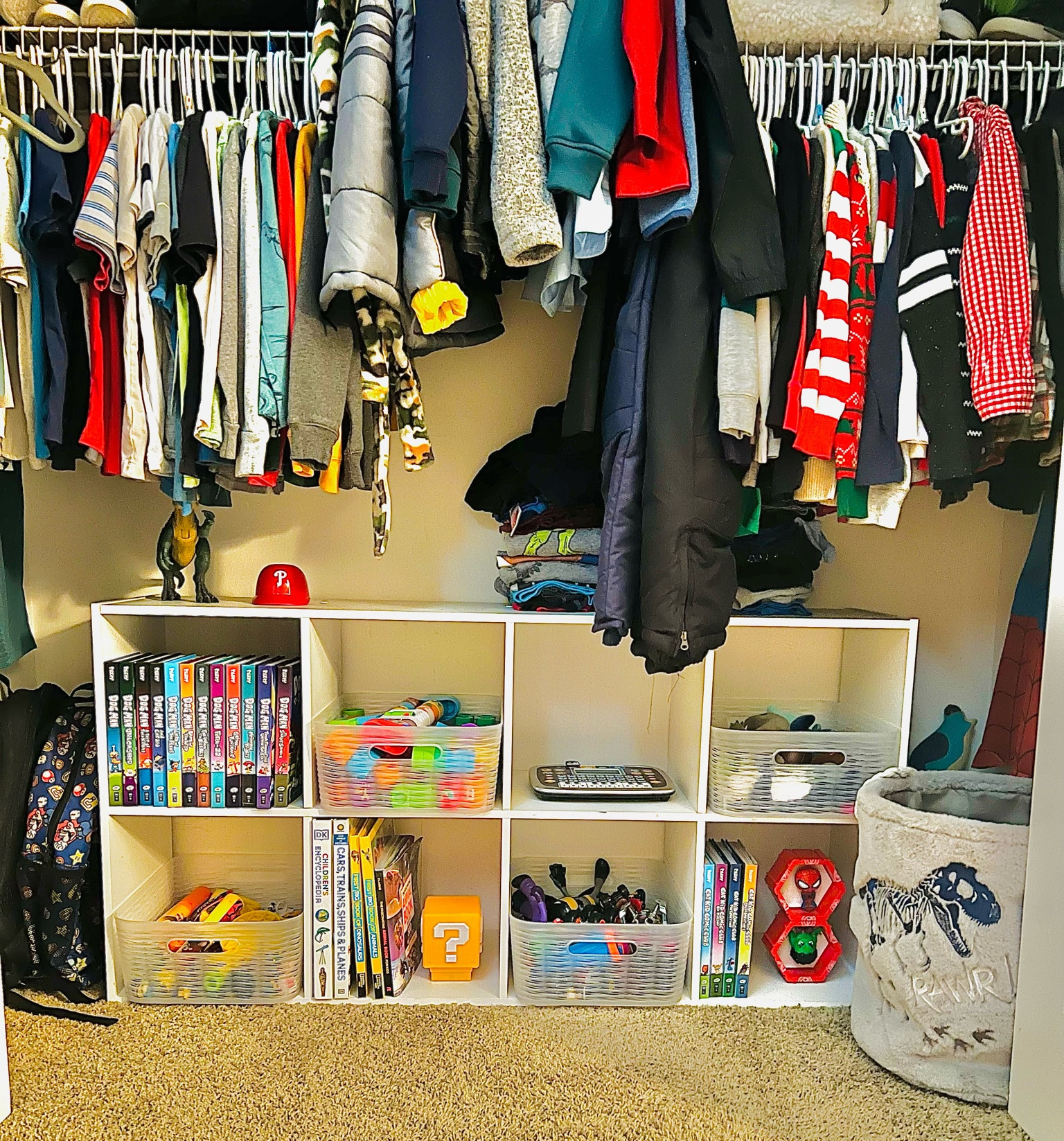 Out with those fabric bins - these plastic ones are much more suitable for my 5 year old son! He’s destructive 🤷🏼‍♀️ Hopefully these last longer! 

#amazonfinds #amazon #organization #closetorganizer #kidsroom 

#LTKKids #LTKHome